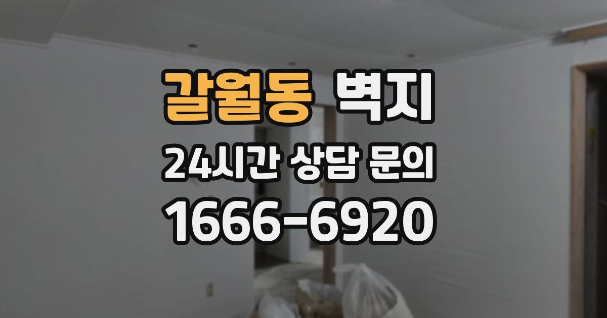 갈월동 벽지