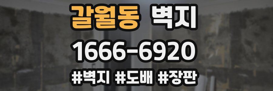 갈월동 벽지