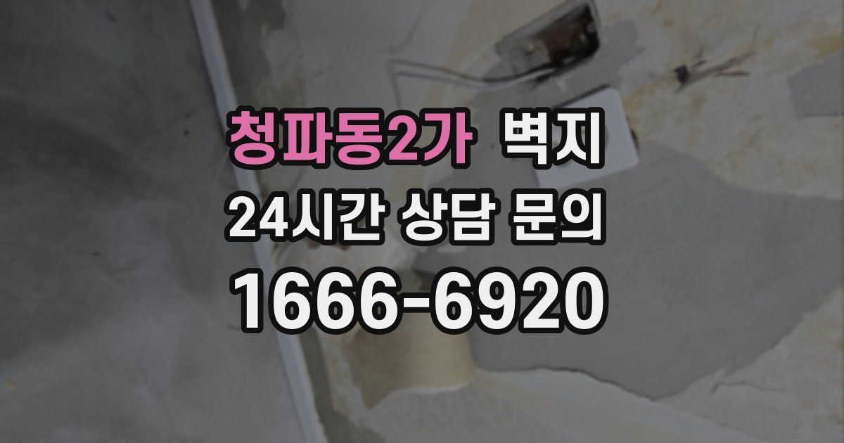 청파동2가 벽지