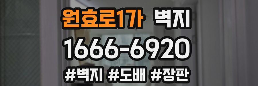 원효로1가 벽지