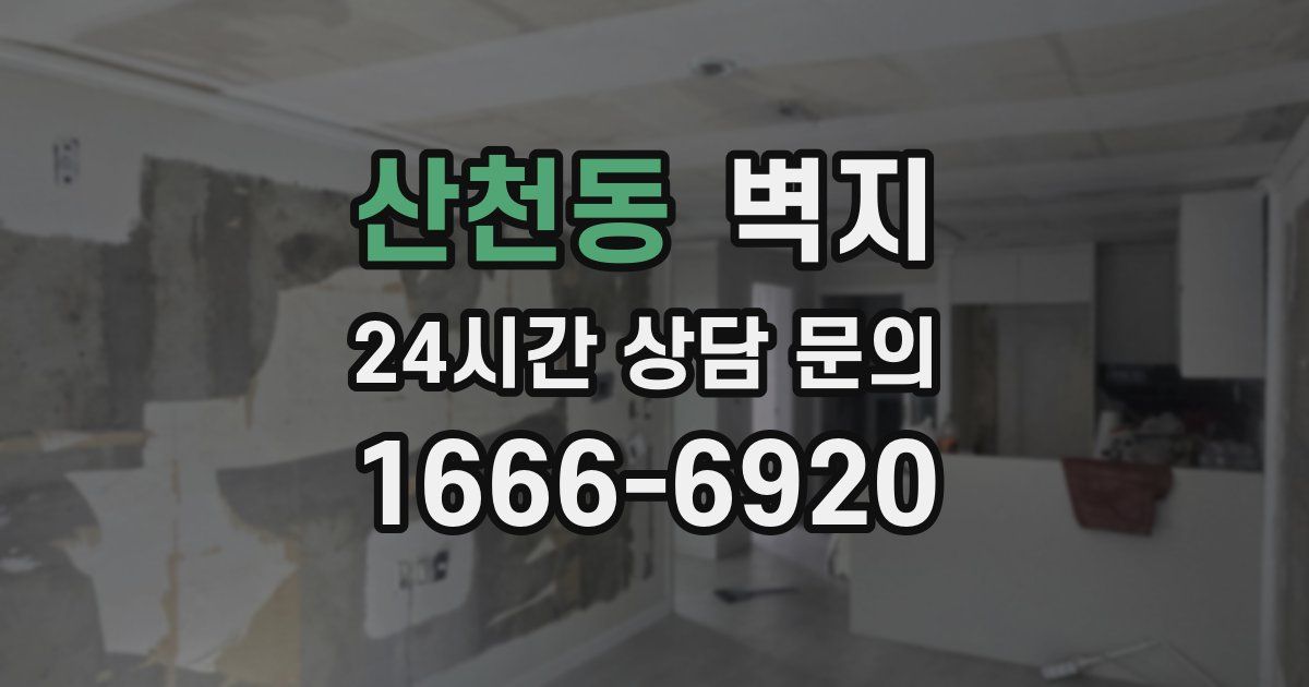 산천동 벽지