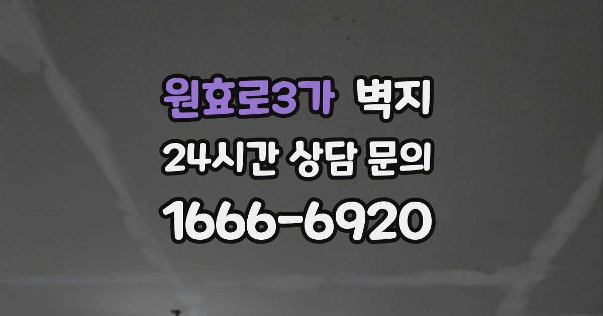 원효로3가 벽지