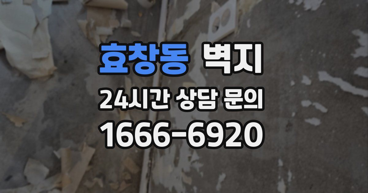 효창동 벽지
