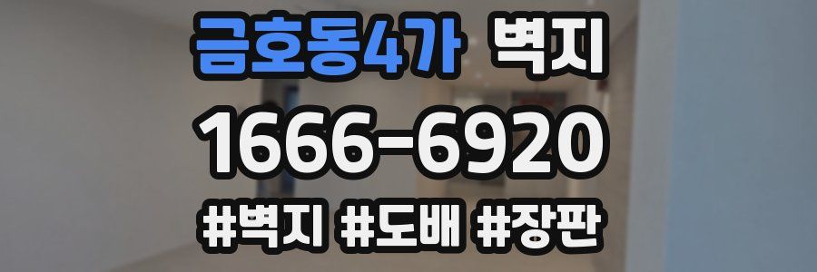 금호동4가 벽지