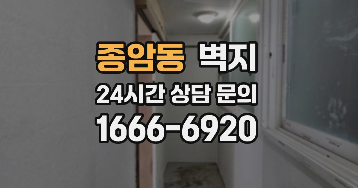 종암동 벽지