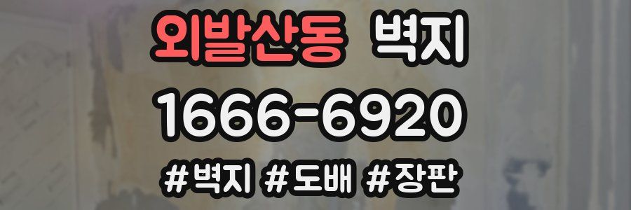 외발산동 벽지