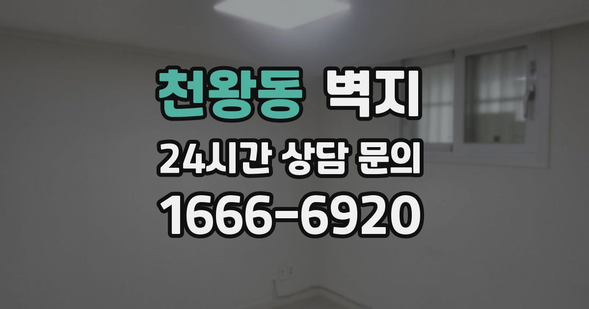 천왕동 벽지
