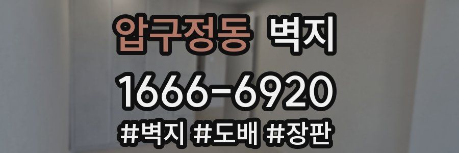 압구정동 벽지