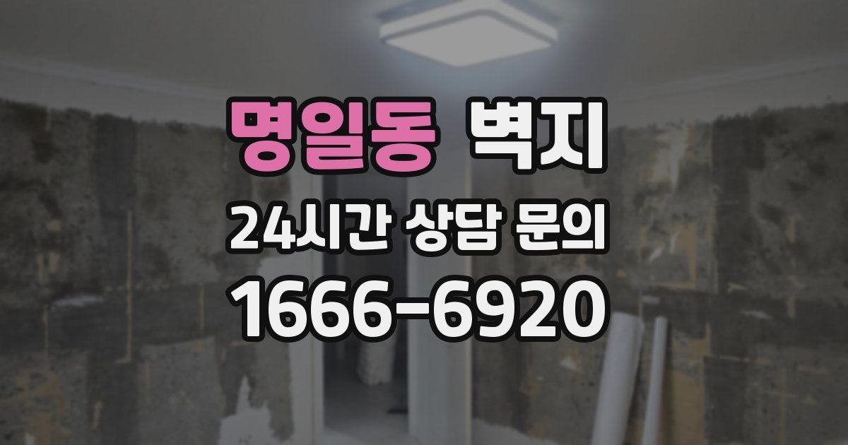 명일동 벽지