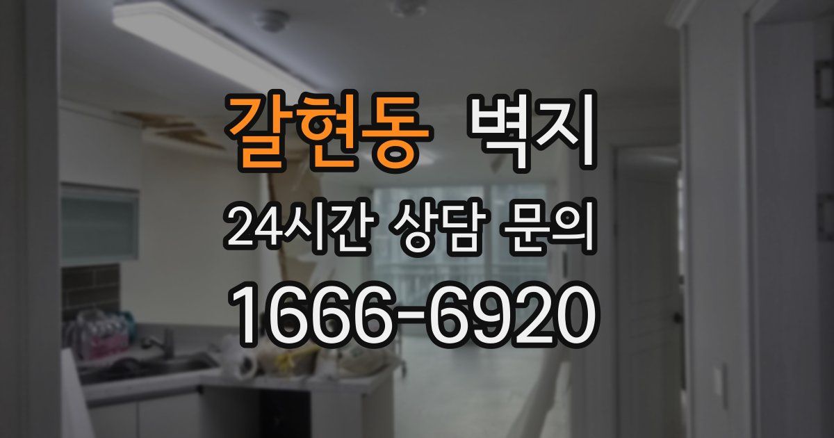 갈현동 벽지