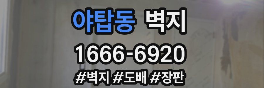 야탑동 벽지