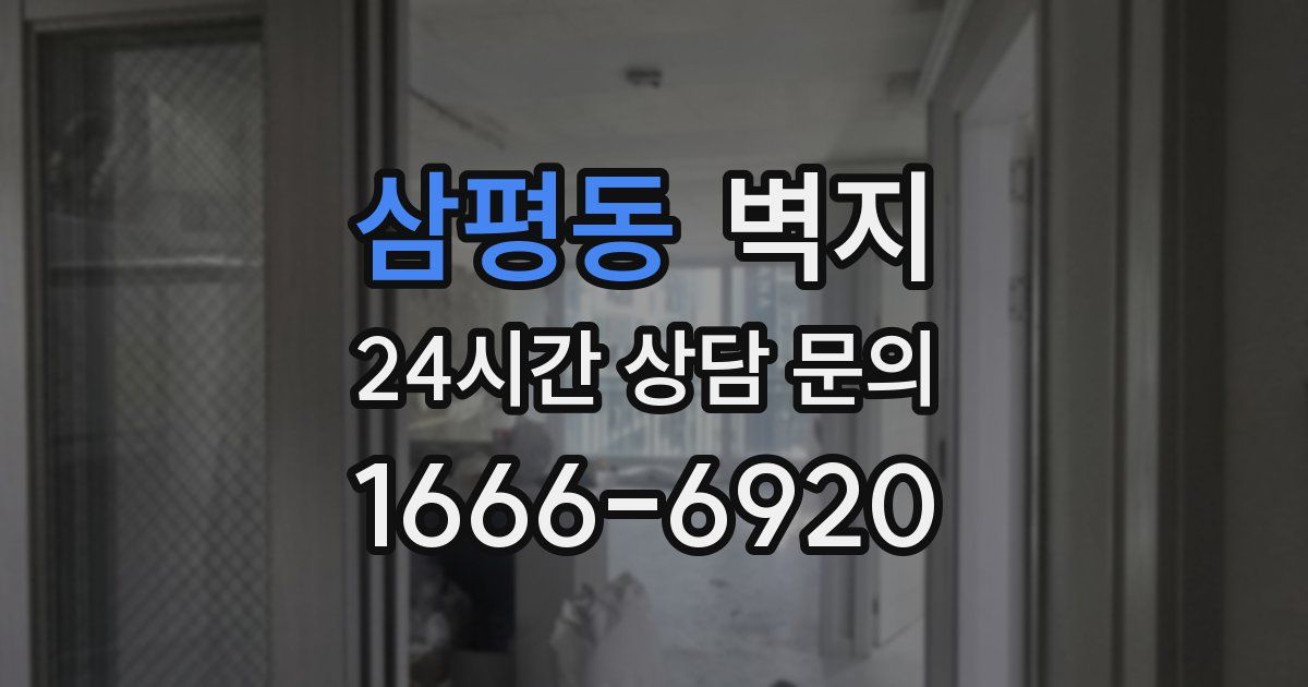 삼평동 벽지