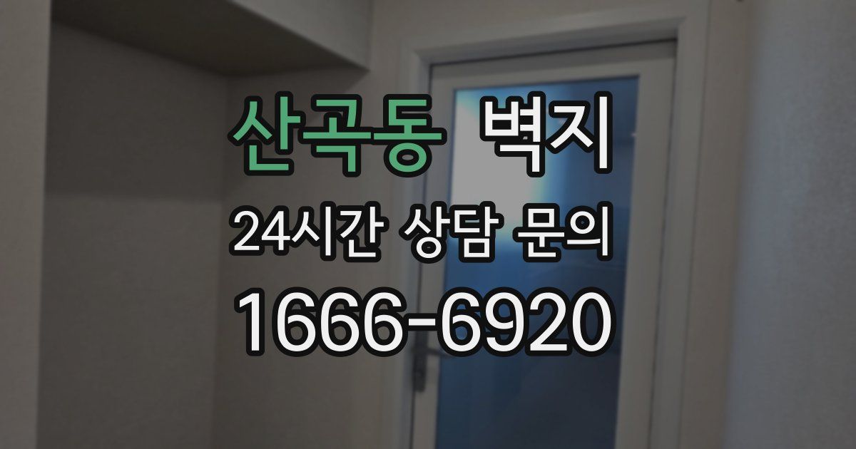 산곡동 벽지