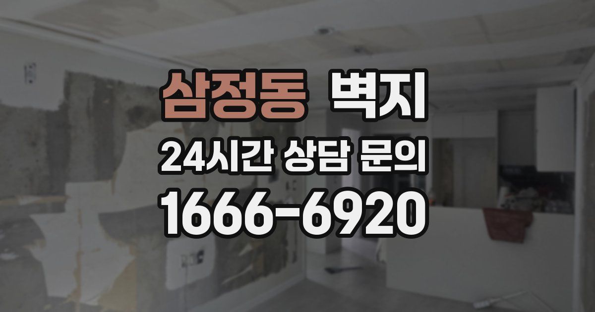 삼정동 벽지