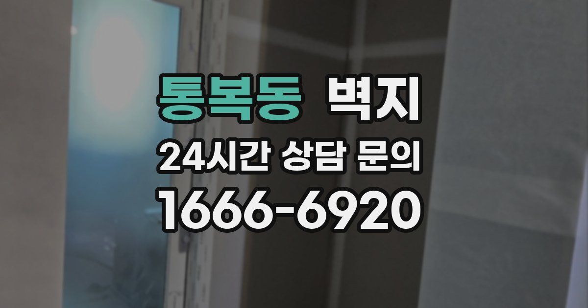 통복동 벽지