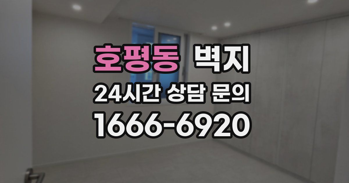 호평동 벽지