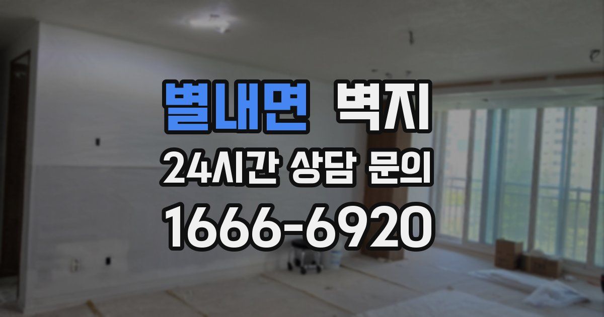 별내면 벽지