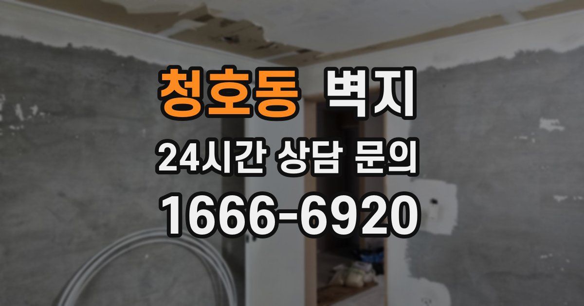 청호동 벽지