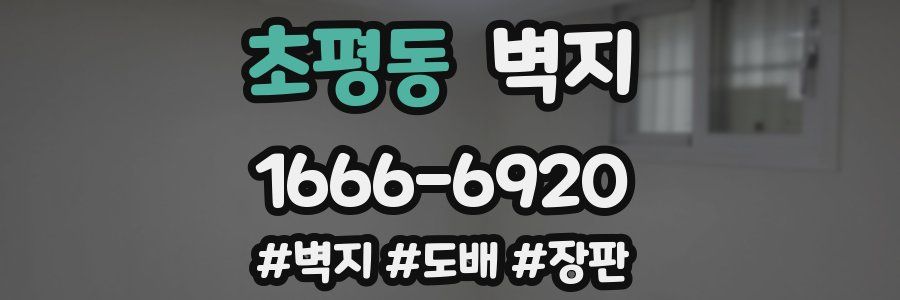 초평동 벽지