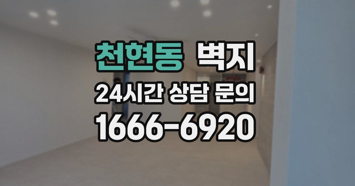 천현동 벽지