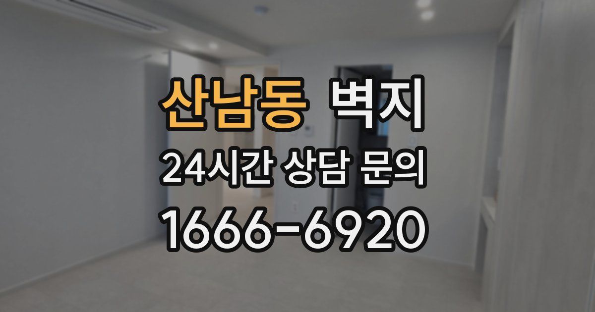 산남동 벽지