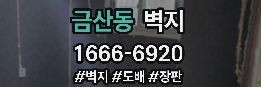 금산동 벽지