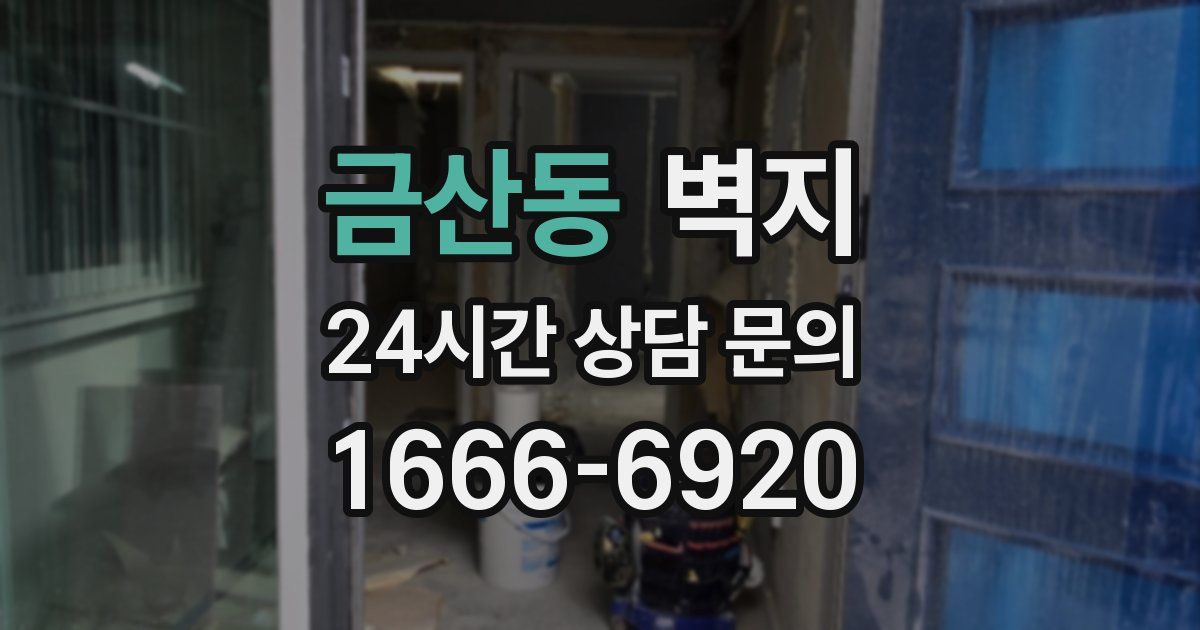 금산동 벽지