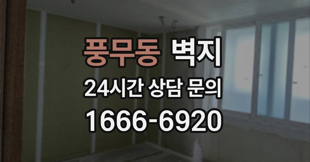 풍무동 벽지