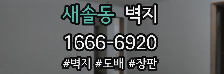 새솔동 벽지