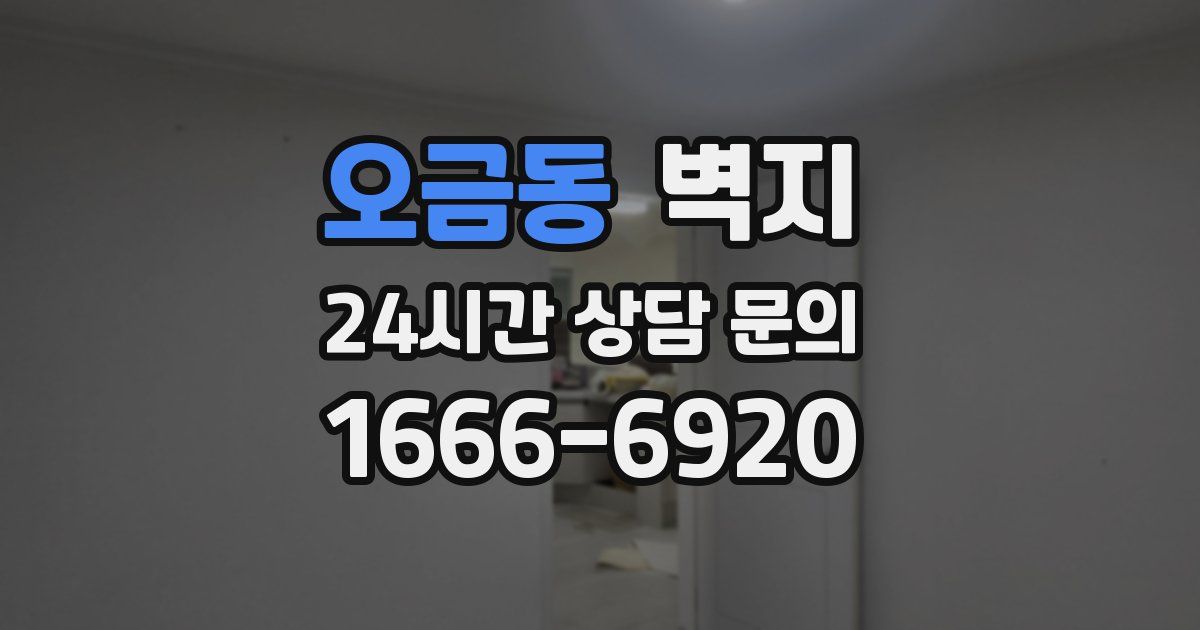 오금동 벽지