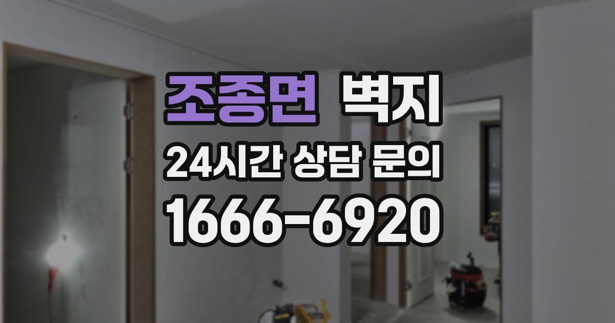 조종면 벽지