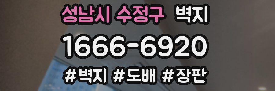 성남시 수정구 벽지