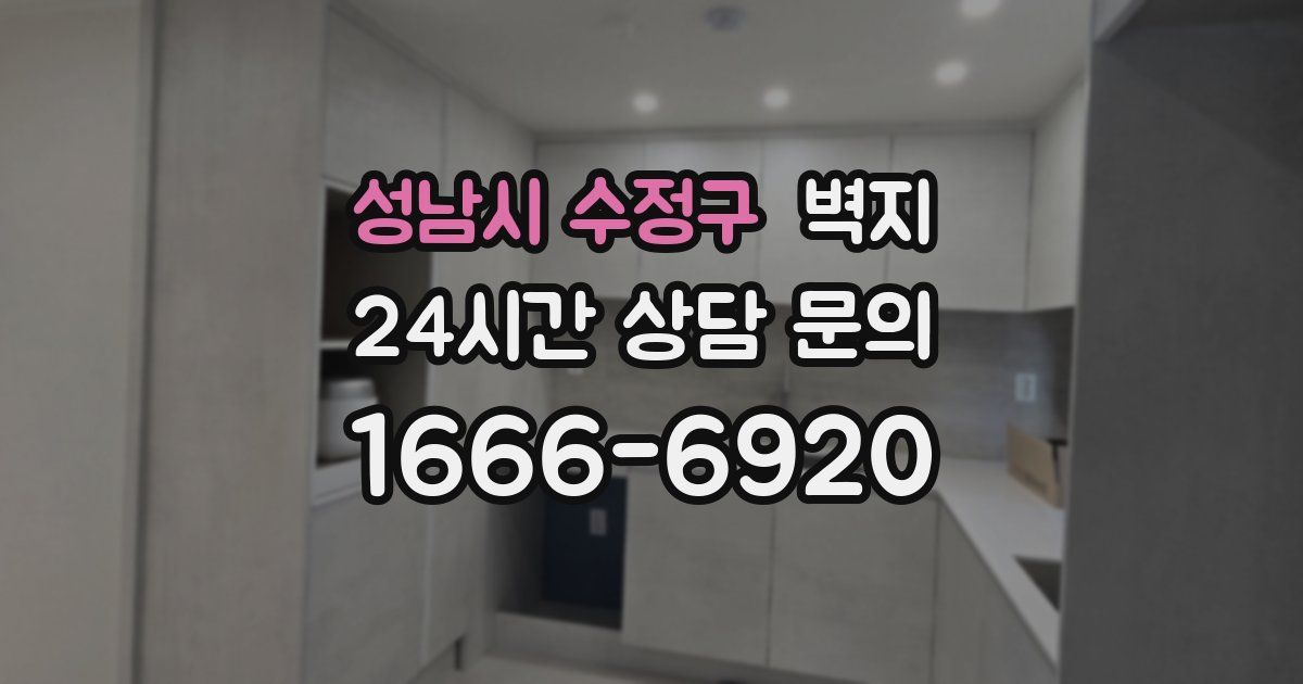 성남시 수정구 벽지