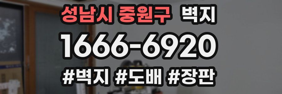 성남시 중원구 벽지