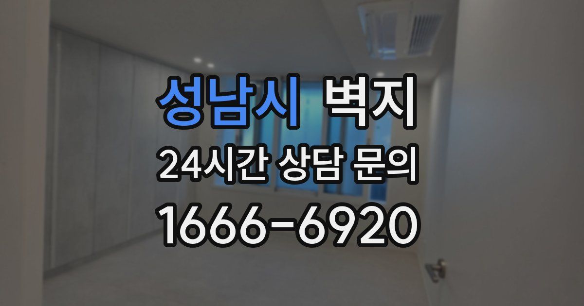 성남시 벽지