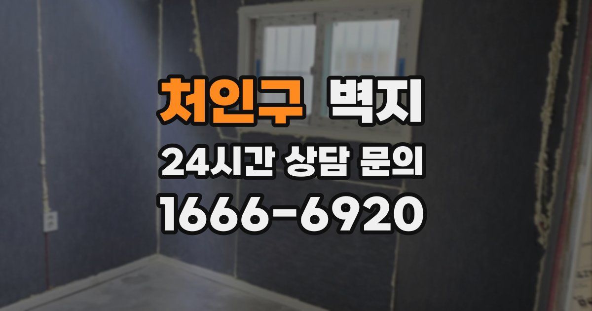 처인구 벽지