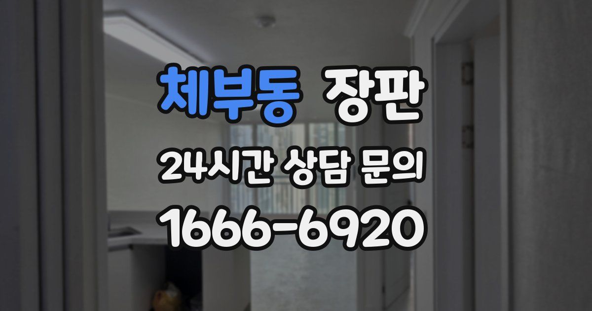 체부동 장판