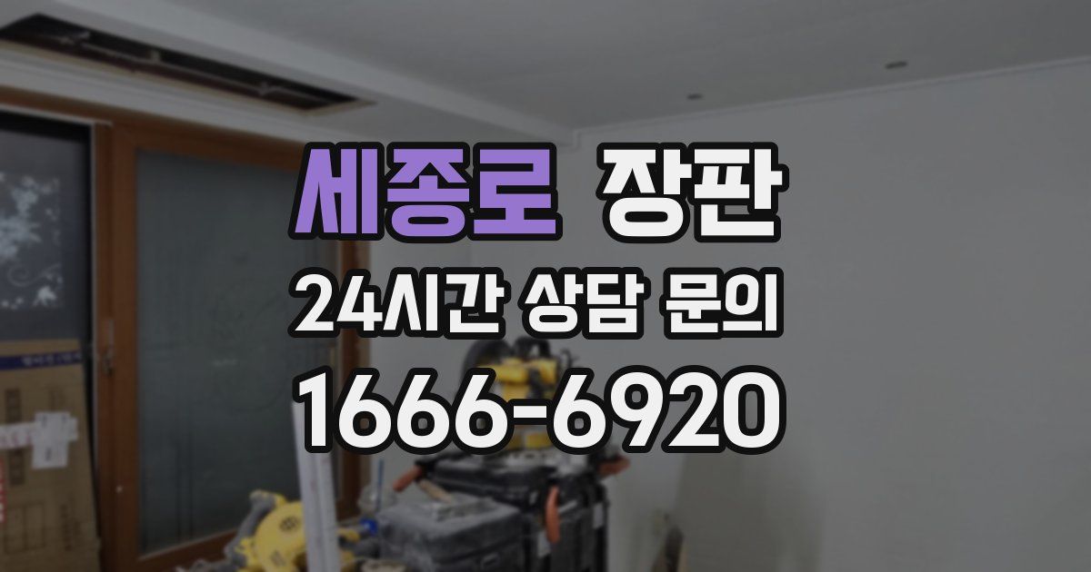 세종로 장판
