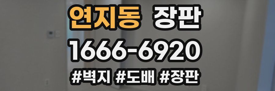 연지동 장판