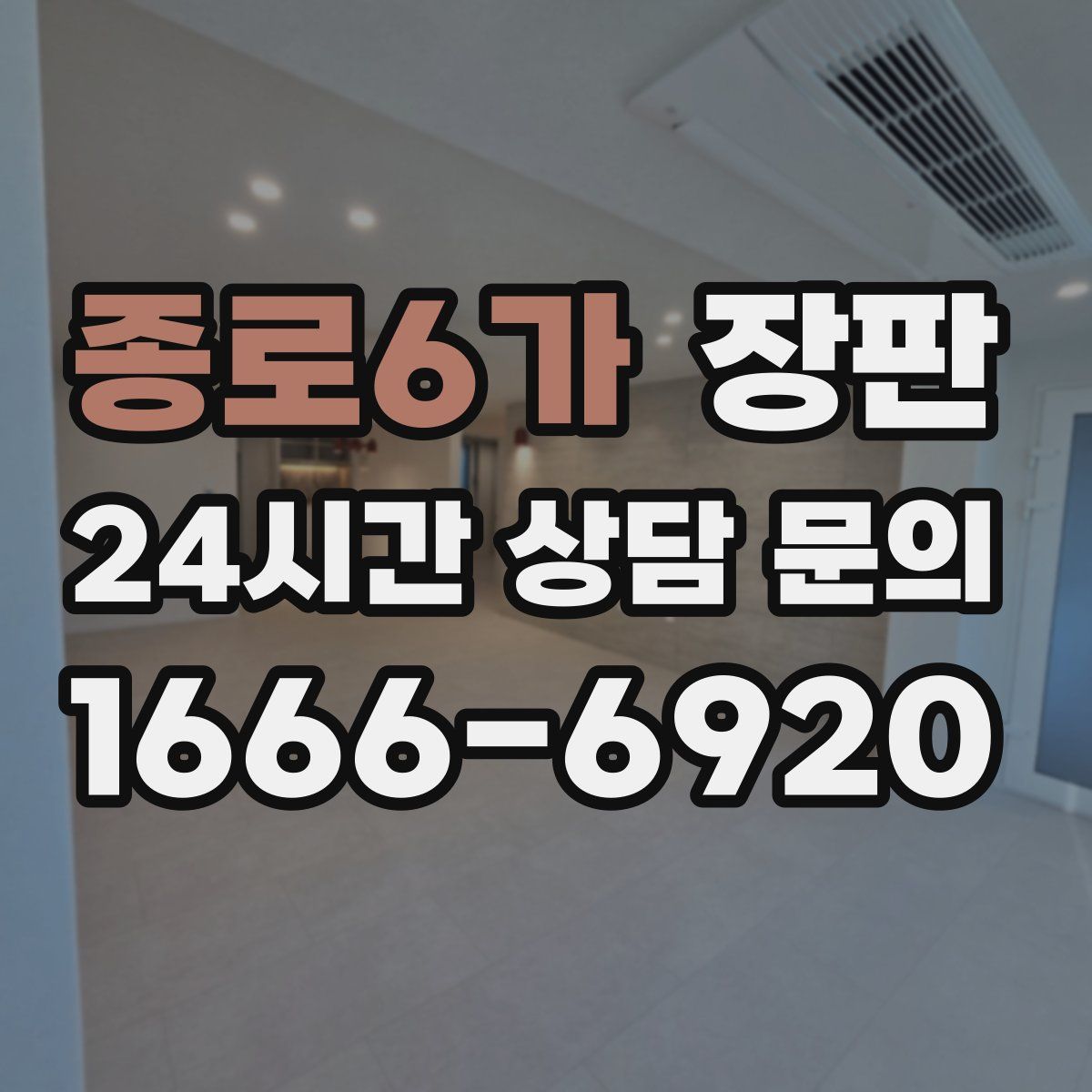종로6가 장판