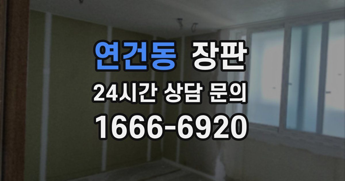 연건동 장판