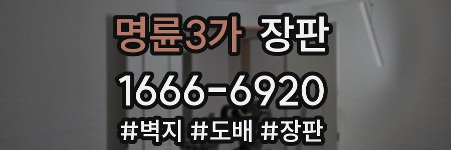 명륜3가 장판