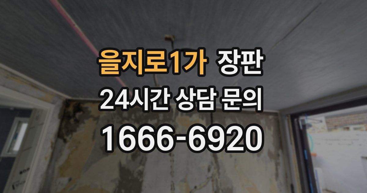 을지로1가 장판