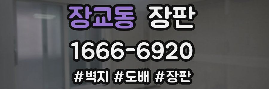 장교동 장판