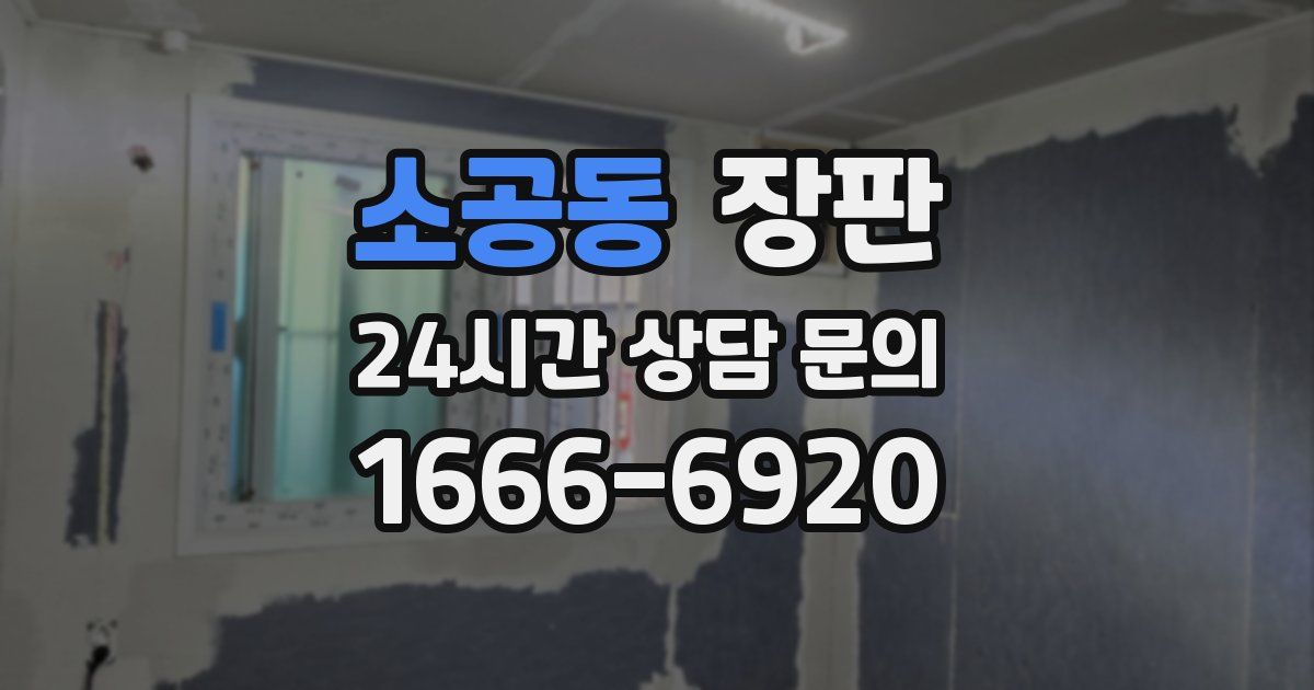 소공동 장판