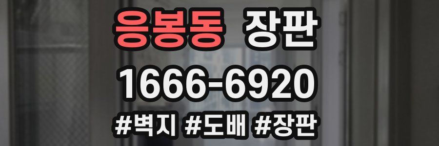 응봉동 장판