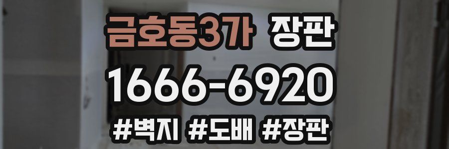 금호동3가 장판