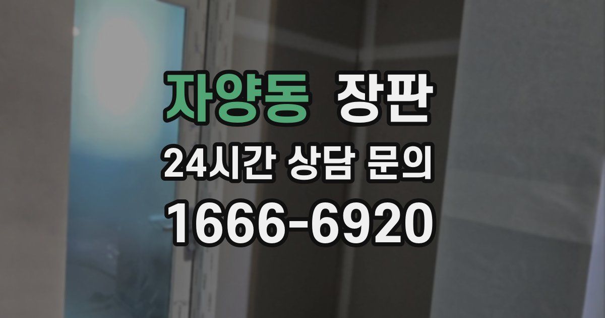 자양동 장판
