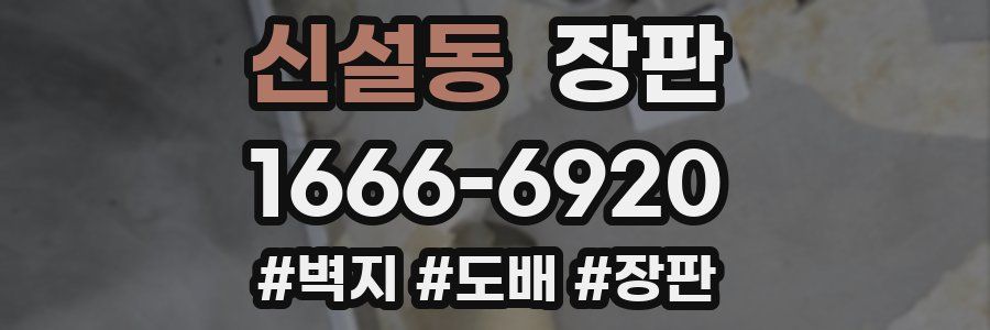 신설동 장판