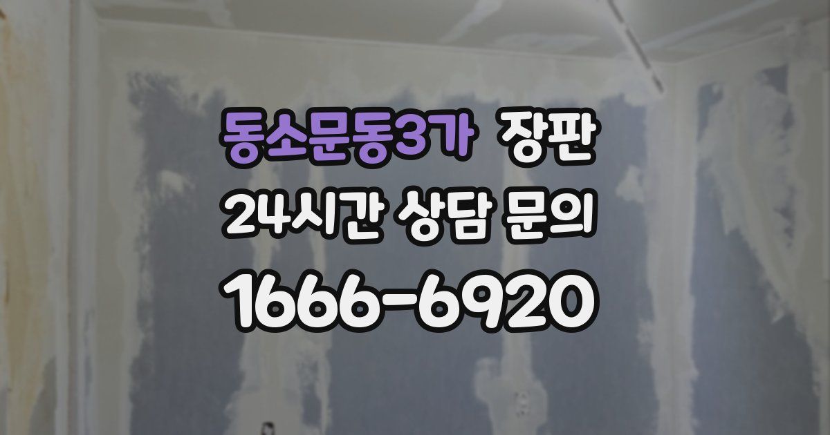 동소문동3가 장판